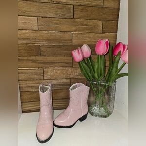 Pink Western Style Kids' Boots